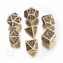 Celtic 3D Dice Beige Black (7)